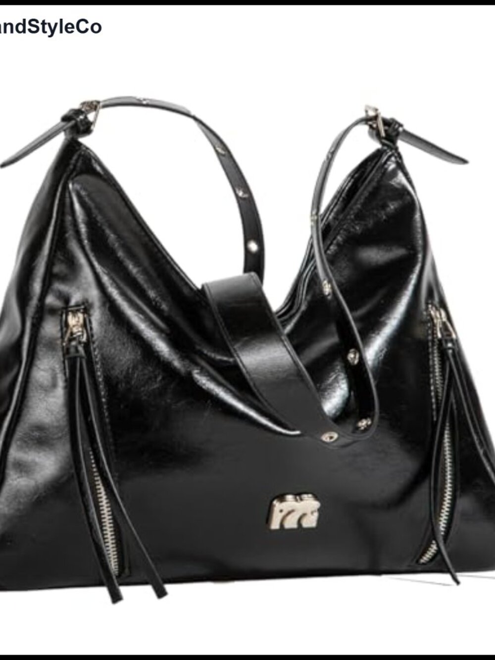 Women's Faux Leather Hobo Shoulder Bag Large Capacity Slouchy Purse